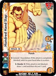 Hundred Hand Slap - Street Fighter CCG - UniVersus card