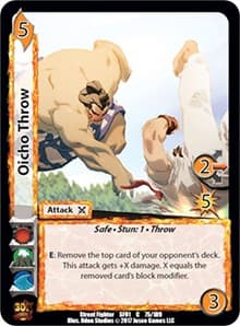 Oicho Throw - Street Fighter CCG - UniVersus card