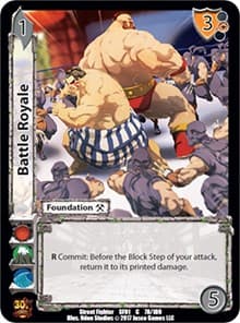 Battle Royale - Street Fighter CCG - UniVersus card