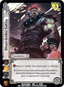Shun Goku Satsu - Street Fighter CCG - UniVersus card