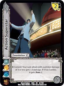 Action Superstar - Street Fighter CCG - UniVersus card