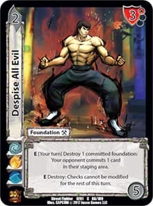 Despise All Evil - Street Fighter CCG - UniVersus card