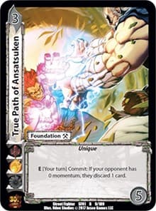 True Path of Ansatsuken - Street Fighter CCG - UniVersus card