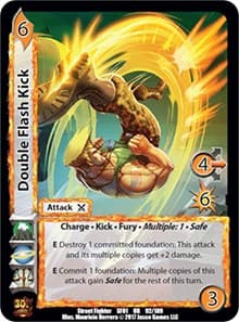 Double Flash Kick - Street Fighter CCG - UniVersus card