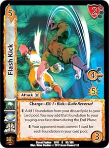 Flash Kick - Street Fighter CCG - UniVersus card