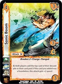 Sonic Boom - Street Fighter CCG - UniVersus card