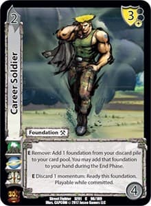Career Soldier - Street Fighter CCG - UniVersus card