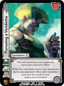 Pursuing a Vendetta - Street Fighter CCG - UniVersus card