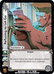 Refusing to Let Go - Street Fighter CCG - UniVersus card
