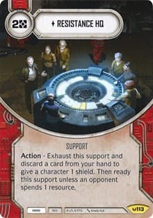 Resistance HQ - Awakenings - Star Wars: Destiny card