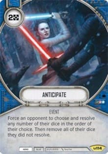 Anticipate - Awakenings - Star Wars: Destiny card