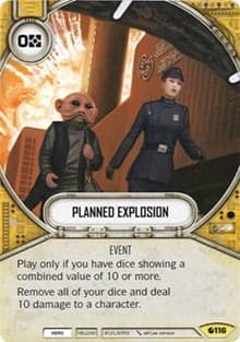 Planned Explosion - Spirit of Rebellion - Star Wars: Destiny card