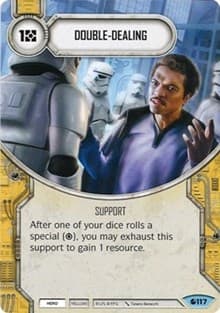 Double-Dealing - Spirit of Rebellion - Star Wars: Destiny card