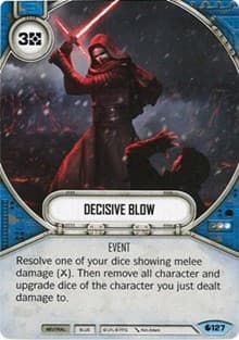 Decisive Blow - Spirit of Rebellion - Star Wars: Destiny card