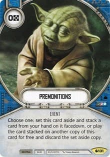 Premonitions - Spirit of Rebellion - Star Wars: Destiny card