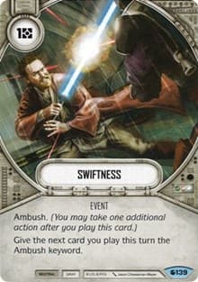 Swiftness - Spirit of Rebellion - Star Wars: Destiny card