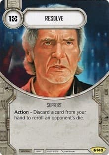 Resolve - Spirit of Rebellion - Star Wars: Destiny card