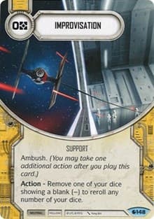 Improvisation - Spirit of Rebellion - Star Wars: Destiny card