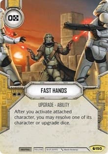 Fast Hands - Spirit of Rebellion - Star Wars: Destiny card
