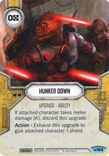 Hunker Down - Awakenings - Star Wars: Destiny card