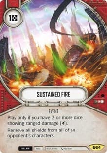 Sustained Fire - Spirit of Rebellion - Star Wars: Destiny card