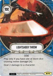 Lightsaber Throw - Spirit of Rebellion - Star Wars: Destiny card