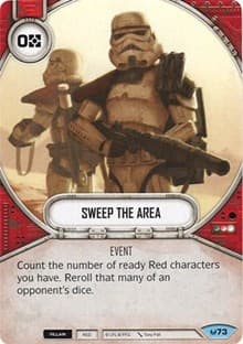 Sweep The Area - Awakenings - Star Wars: Destiny card