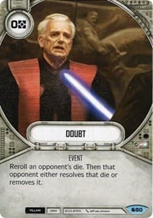 Doubt - Spirit of Rebellion - Star Wars: Destiny card