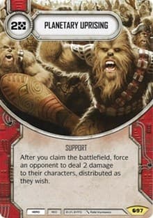 Planetary Uprising - Spirit of Rebellion - Star Wars: Destiny card