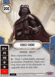 Force Choke - Awakenings - Star Wars: Destiny card