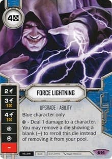 Force Lightning - Spirit of Rebellion - Star Wars: Destiny card