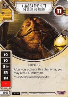 Jabba The Hutt - The Great and Mighty - Awakenings - Star Wars: Destiny card
