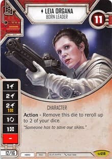 Leia Organa - Born Leader - Awakenings - Star Wars: Destiny card
