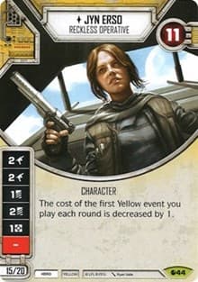 Jyn Erso - Reckless Operative - Spirit of Rebellion - Star Wars: Destiny card