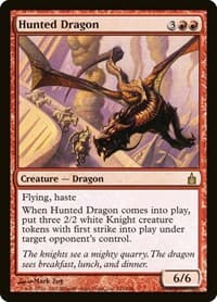 Hunted Dragon - Ravnica: City of Guilds - Magic: The Gathering card