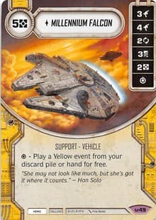 Millennium Falcon - Awakenings - Star Wars: Destiny card