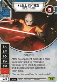 Asajj Ventress - Force Assassin - Spirit of Rebellion - Star Wars: Destiny card
