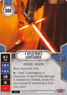 Kylo Ren's Lightsaber (Card Only) - Awakenings - Star Wars: Destiny card