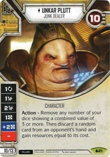 Unkar Plutt - Junk Dealer (Card Only) - Spirit of Rebellion - Star Wars: Destiny card