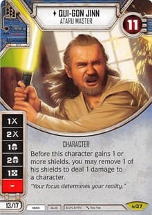 Qui-Gon Jinn - Ataru Master (Card Only) - Awakenings - Star Wars: Destiny card