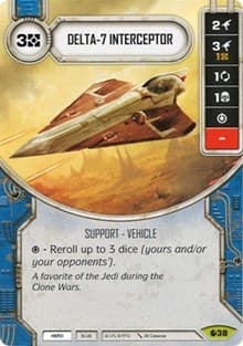 Delta-7 Interceptor (Card Only) - Spirit of Rebellion - Star Wars: Destiny card