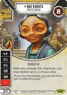 Maz Kanata - Pirate Queen (Card Only) - Spirit of Rebellion - Star Wars: Destiny card