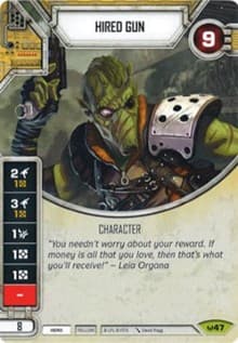 Hired Gun (Card Only) - Awakenings - Star Wars: Destiny card