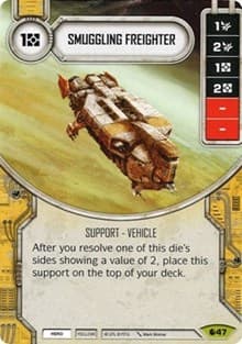 Smuggling Freighter (Card Only) - Spirit of Rebellion - Star Wars: Destiny card