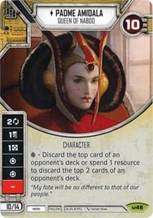 Padme Amidala - Queen of Naboo (Card Only) - Awakenings - Star Wars: Destiny card