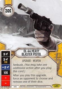DL-44 Heavy Blaster Pistol (Card Only) - Awakenings - Star Wars: Destiny card