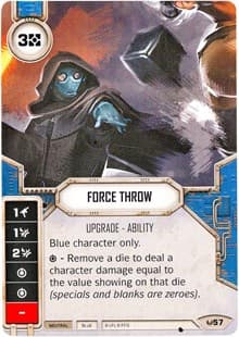Force Throw (Card Only) - Awakenings - Star Wars: Destiny card