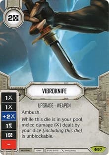 Vibroknife (Card Only) - Spirit of Rebellion - Star Wars: Destiny card