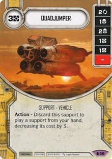 Quadjumper (Card Only) - Spirit of Rebellion - Star Wars: Destiny card