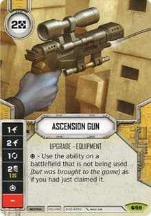 Ascension Gun (Card Only) - Spirit of Rebellion - Star Wars: Destiny card